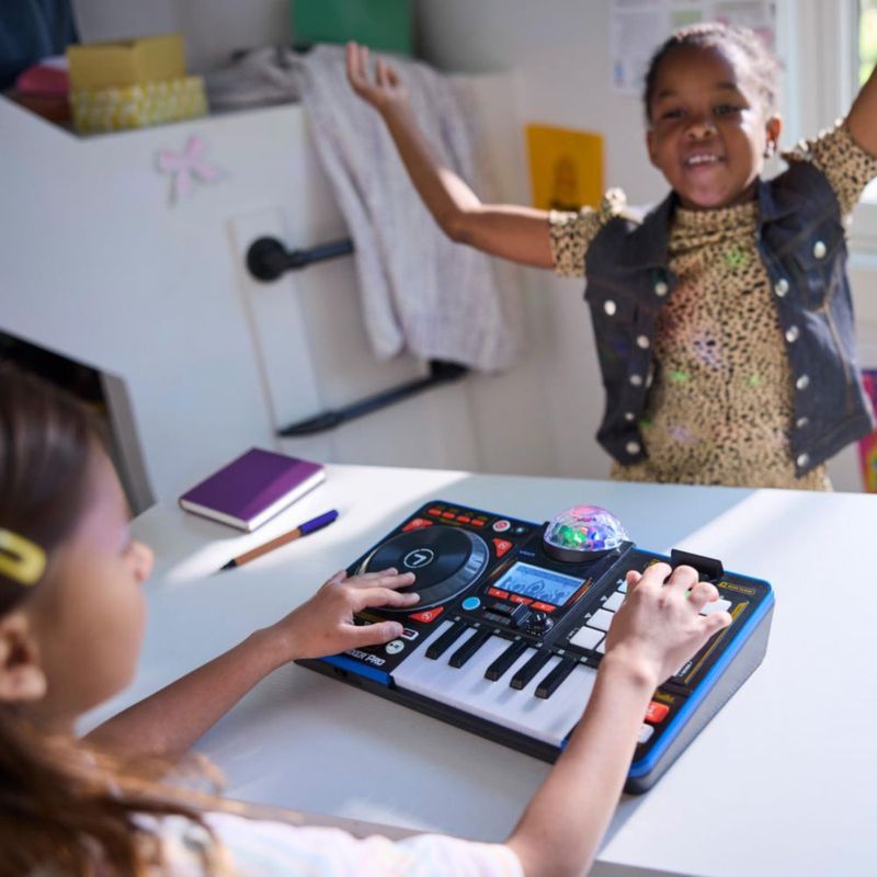 Mezcladora DJ VTech Kidi Star DJ Pro Negra Inalámbrica