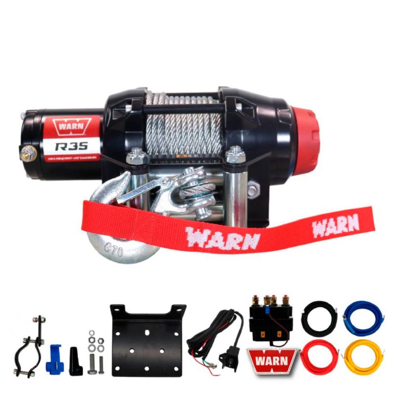 Cabrestante WARN R35 3500 lb 50’ 56 mm Cable de Acero IP67