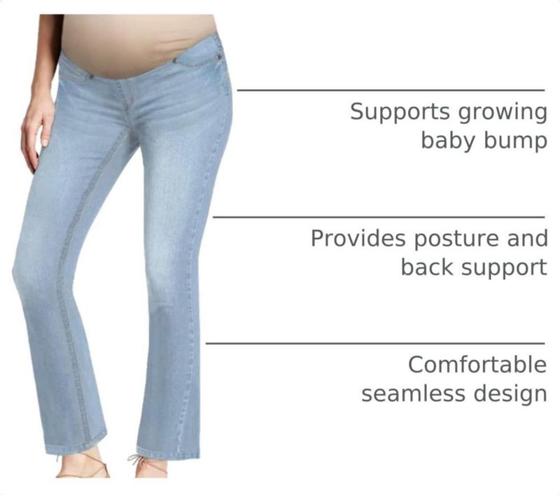 Jeans de Maternidad Hybrid & Company Lavado Claro Talla M