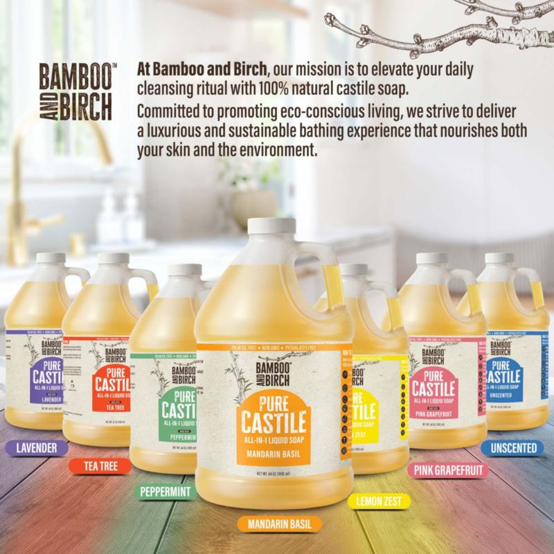 Jabón de Castilla BAMBOO AND BIRCH 3842 ml Mandarina y Albahaca