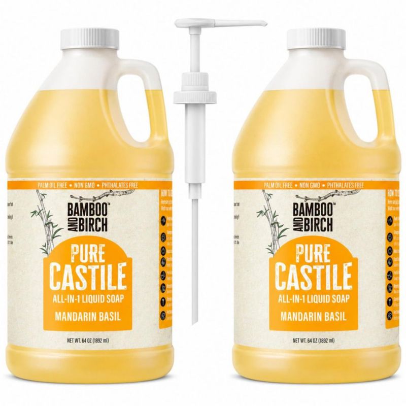 Jabón de Castilla BAMBOO AND BIRCH 3842 ml Mandarina y Albahaca