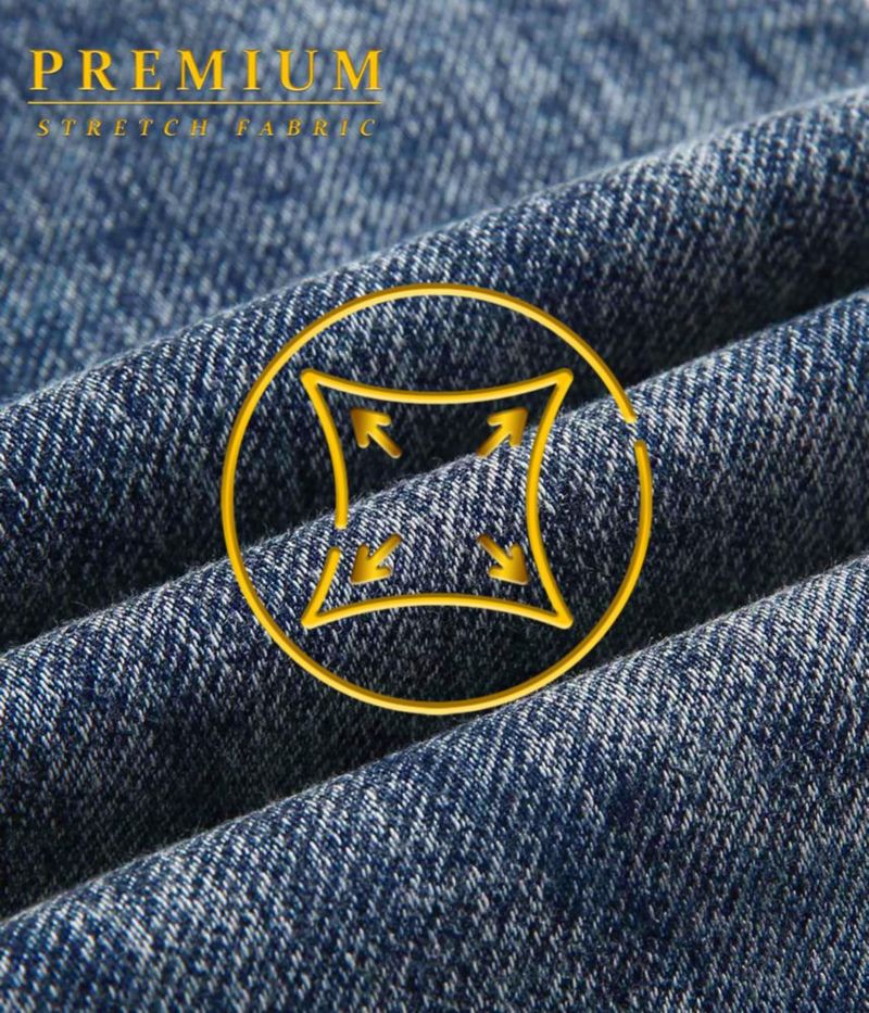 Jeans Hybrid & Company 18 Azul Ácido de Denim Elástico