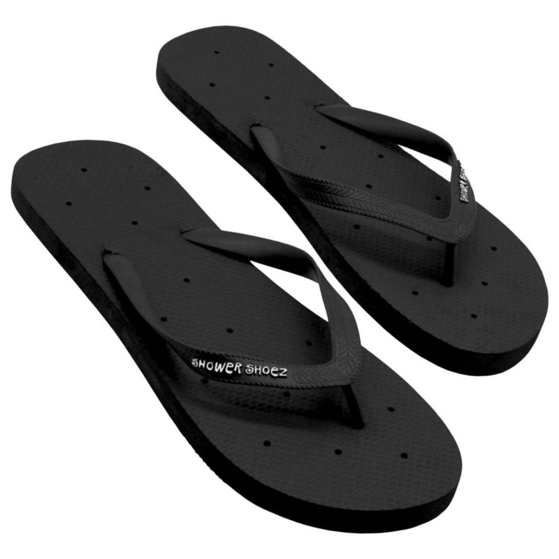 Sandalias de ducha Shower Shoez negras talla 10