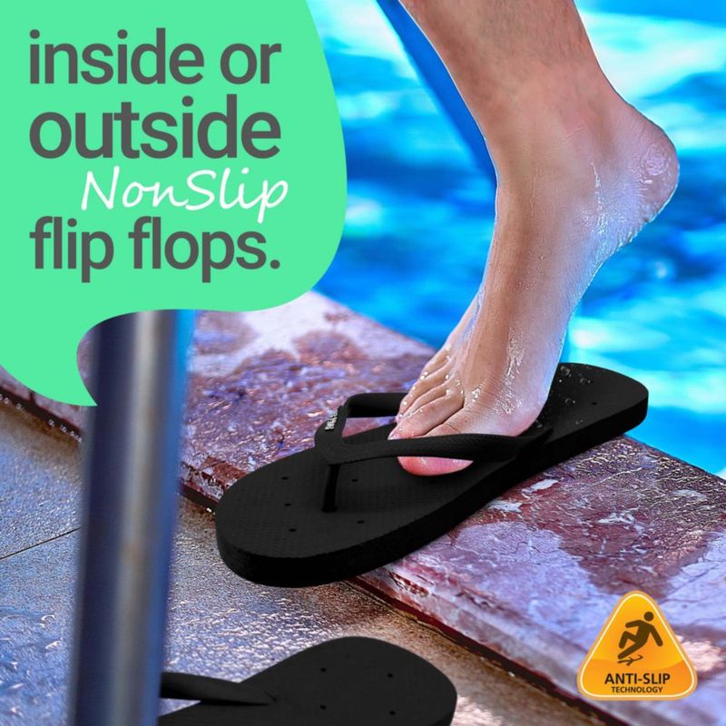 Sandalias de ducha Shower Shoez negras talla 10