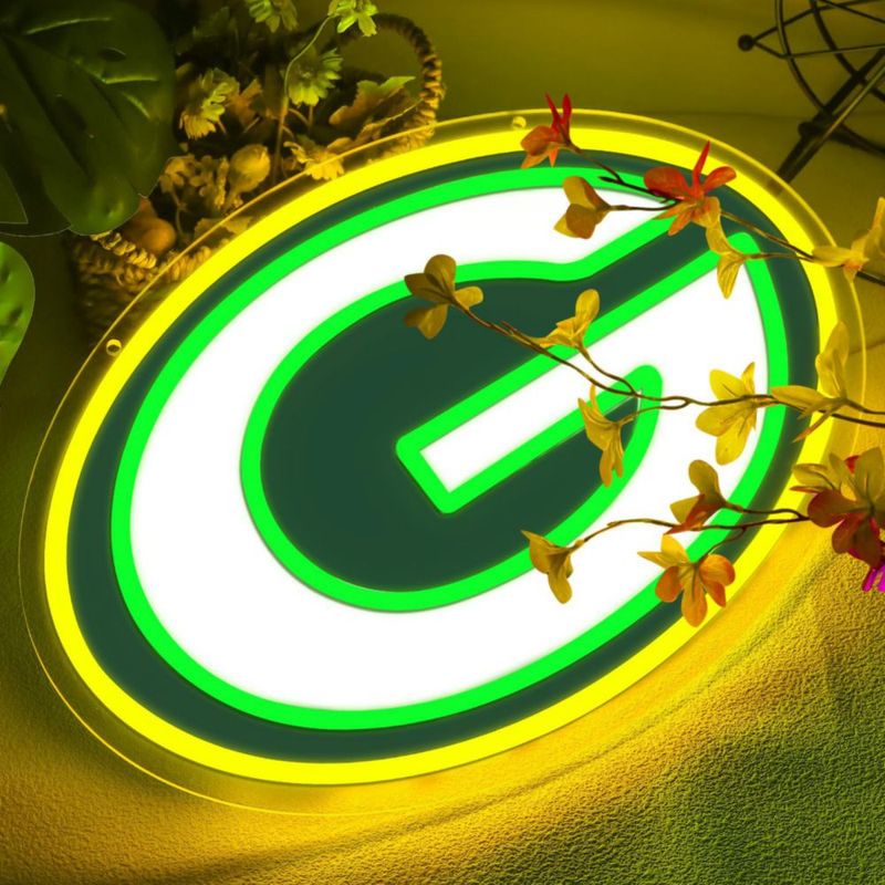 Letrero de Neón LED BNBIDEN con Logo de los Packers – Decoración de Pared Regalo
