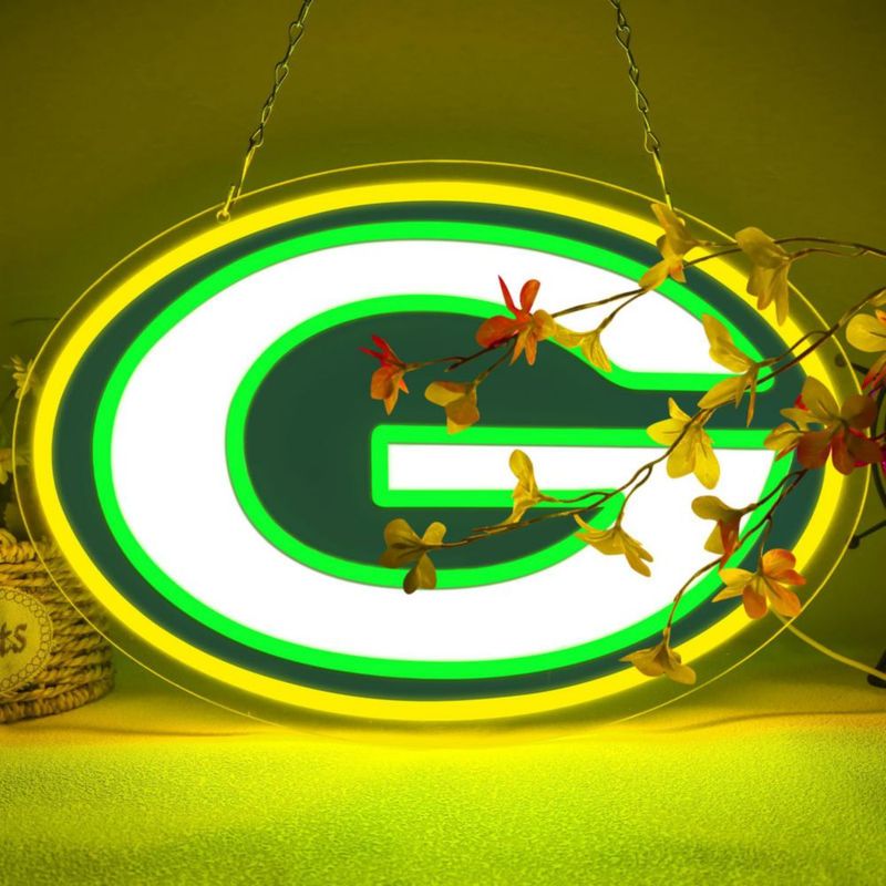 Letrero de Neón LED BNBIDEN con Logo de los Packers – Decoración de Pared Regalo