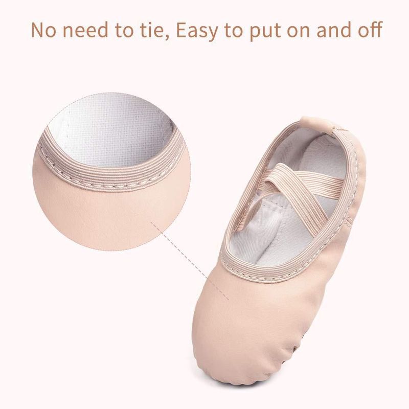 Zapatos de Ballet Stelle 5MT PU Profesional de Ajuste Ceñido