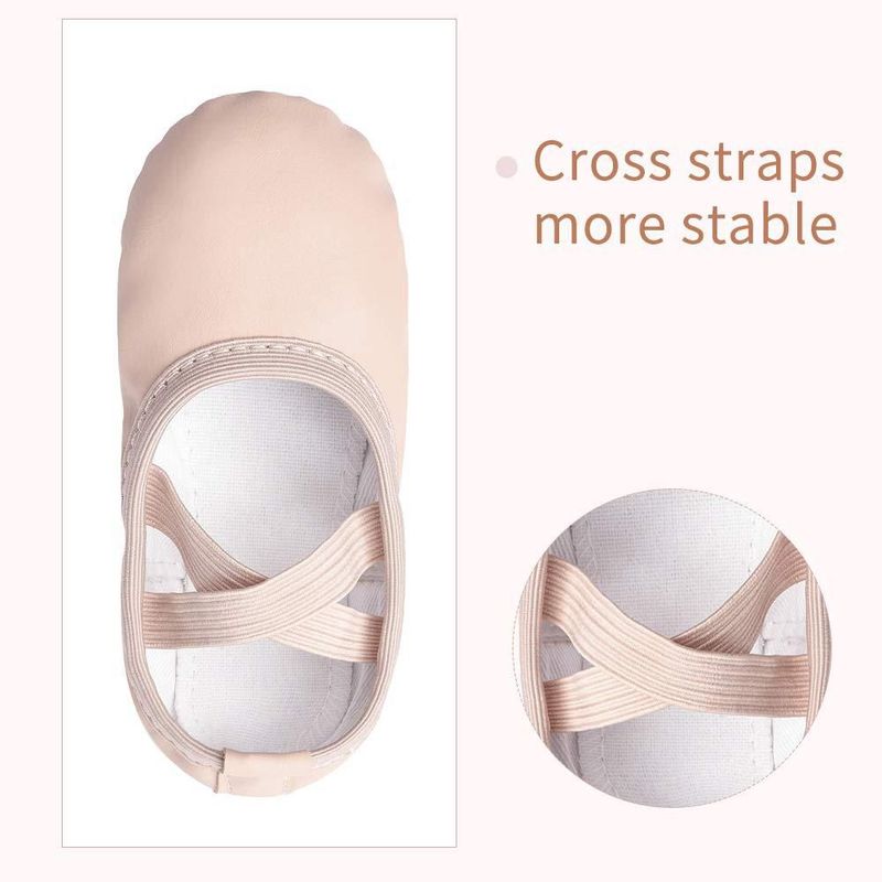 Zapatos de Ballet Stelle 5MT PU Profesional de Ajuste Ceñido