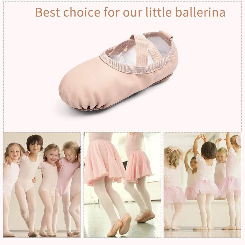 Zapatos de Ballet Stelle 5MT PU Profesional de Ajuste Ceñido