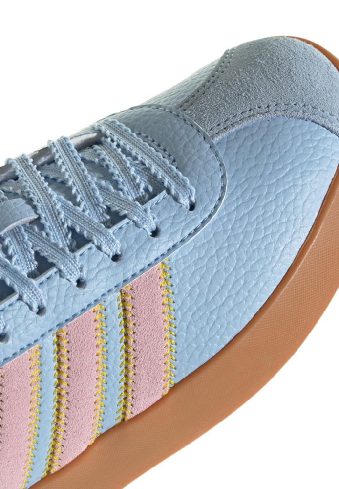 Zapatillas adidas VL Court 3.0 ClearSkyClearPinkGold talla 11 para mujer