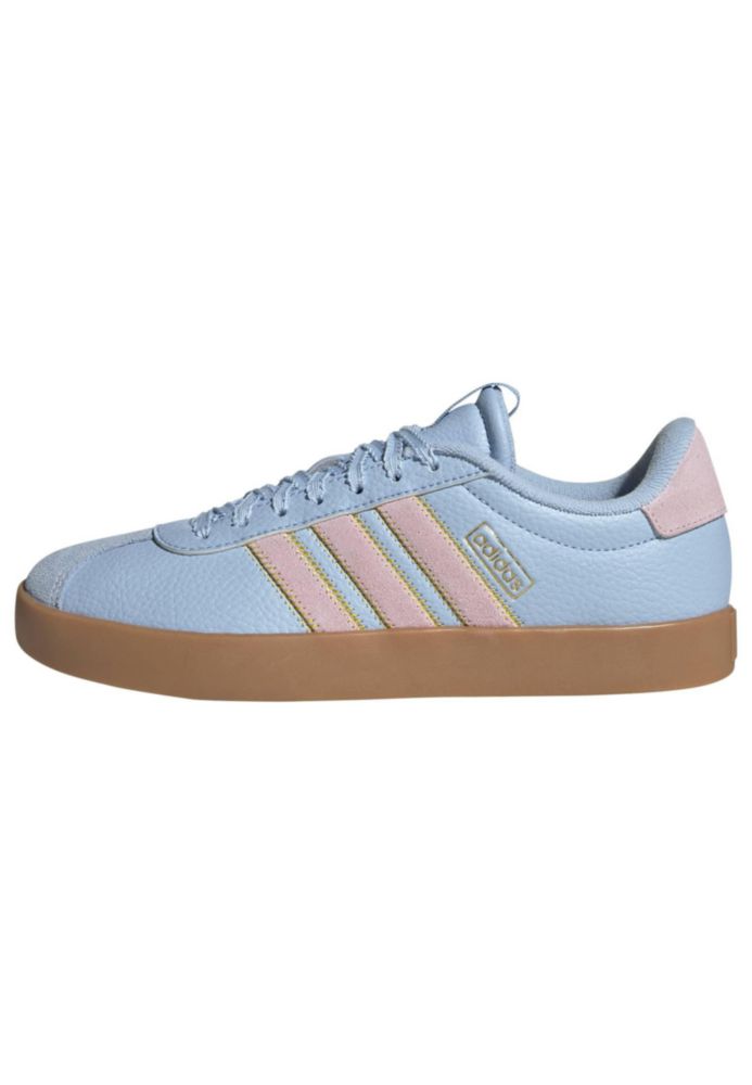 Zapatillas adidas VL Court 3.0 ClearSkyClearPinkGold talla 11 para mujer