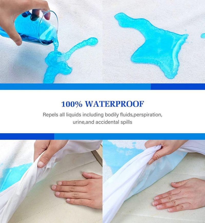 Protector de colchón Artivestion tamaño completo impermeable de felpa
