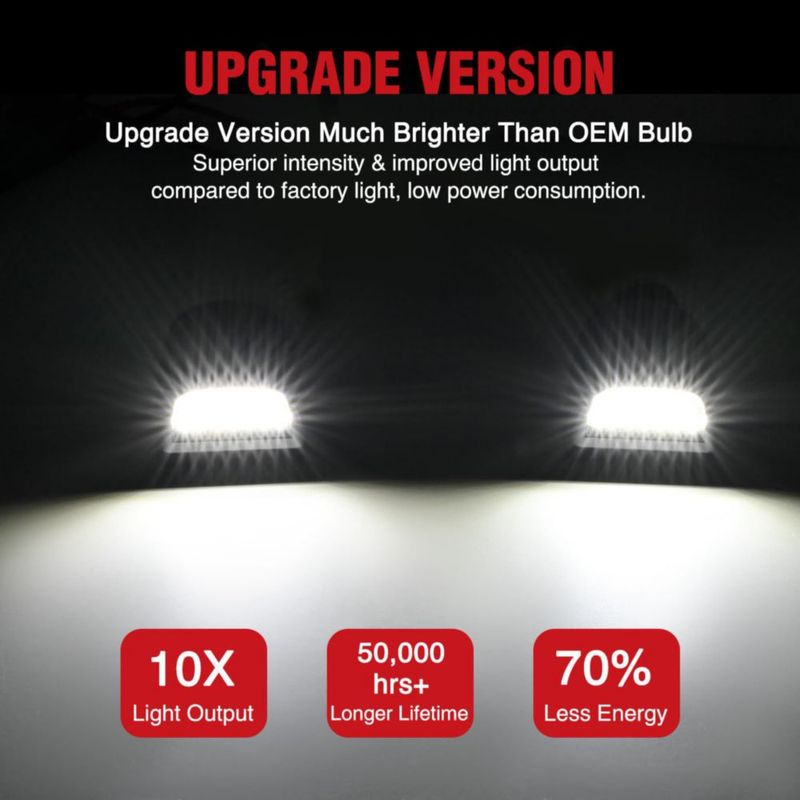 Luz de placa Nilight para Chevrolet Silverado 1500