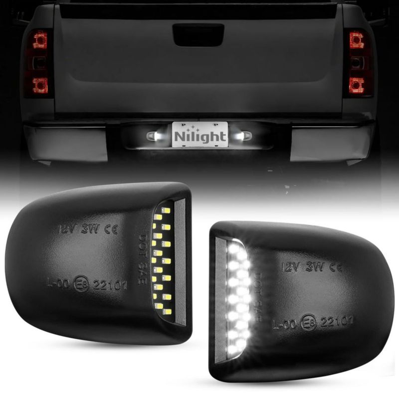Luz de placa Nilight para Chevrolet Silverado 1500