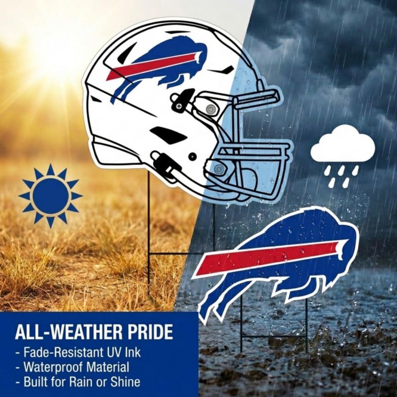 Set de carteles para jardín Proformance Home – Logo de los Buffalo Bills