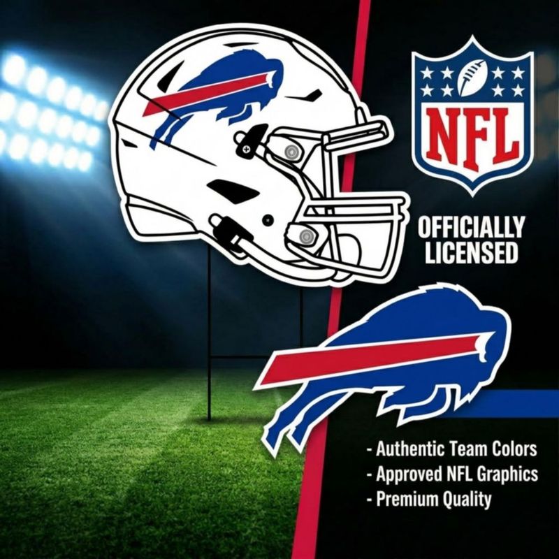 Set de carteles para jardín Proformance Home – Logo de los Buffalo Bills