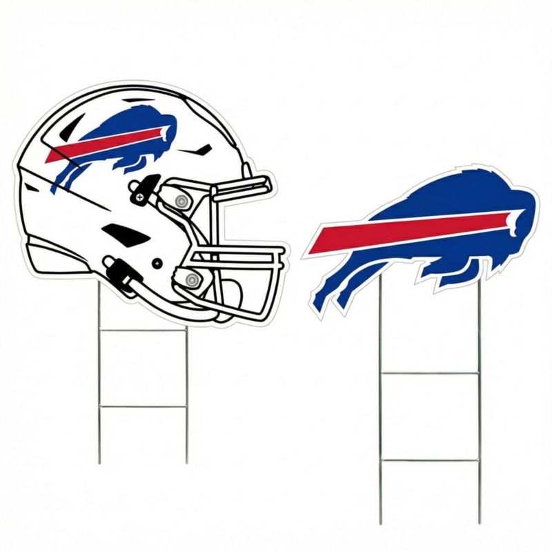 Set de carteles para jardín Proformance Home – Logo de los Buffalo Bills