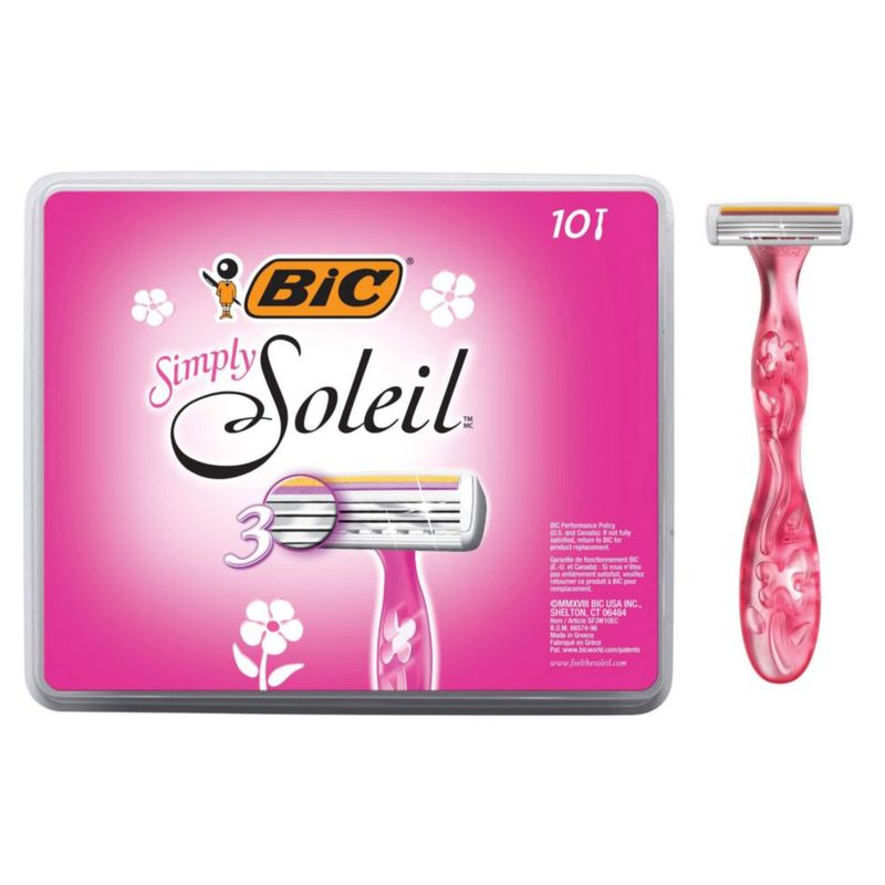 Set de 10 maquinillas desechables BIC Soleil con 3 cuchillas