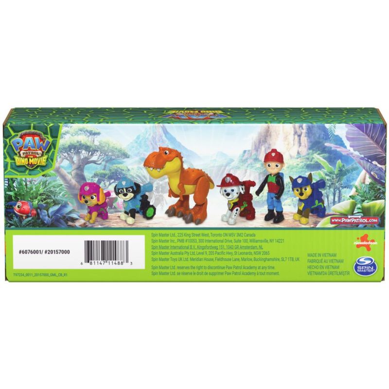 Set de Vehículos de Juguete Paw Patrol Aventura Dino - 6 Figuras