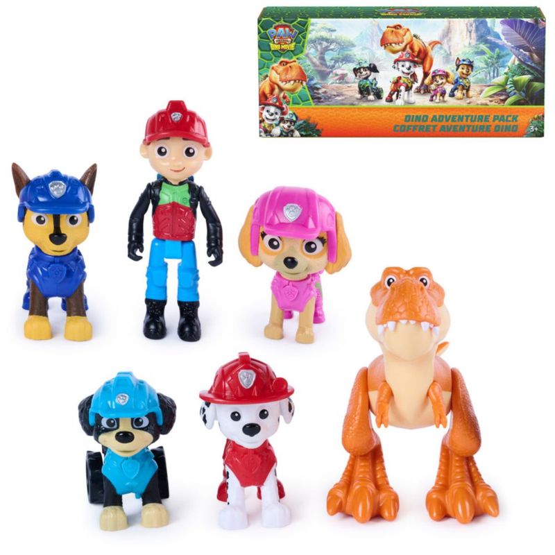 Set de Vehículos de Juguete Paw Patrol Aventura Dino - 6 Figuras