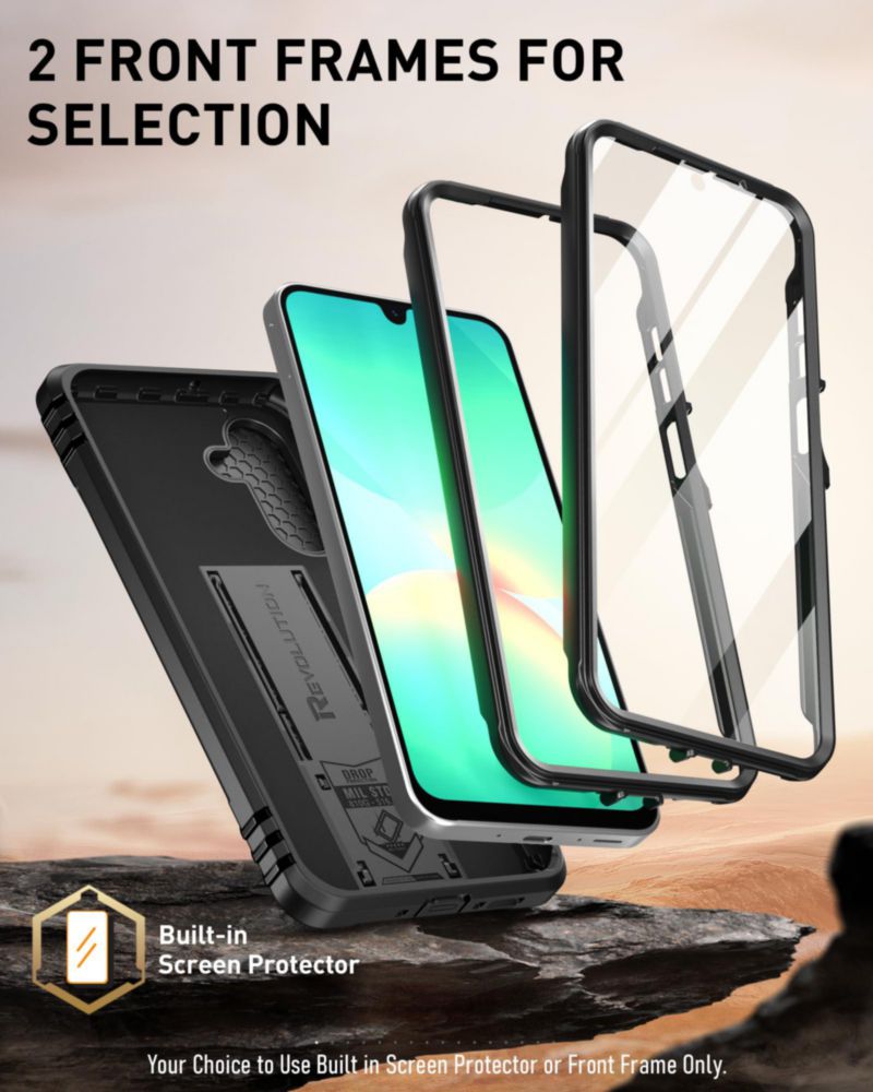 Funda Poetic Galaxy A26 5G Resistente con Soporte – Negra