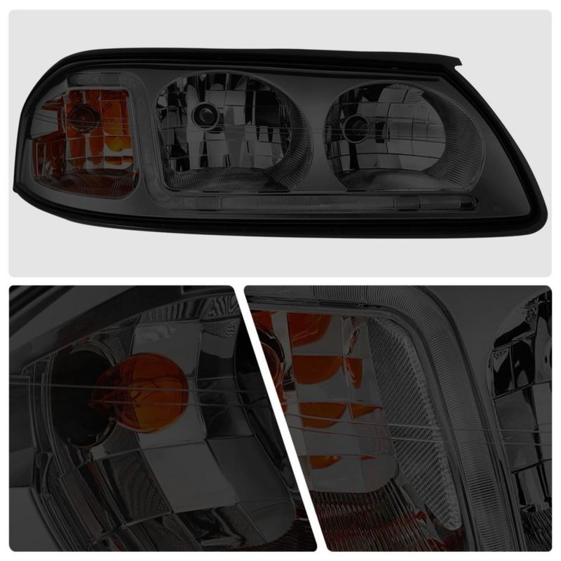 Faro delantero DNA MOTORING Chevrolet Impala 00‑05 Ahumado Transparente