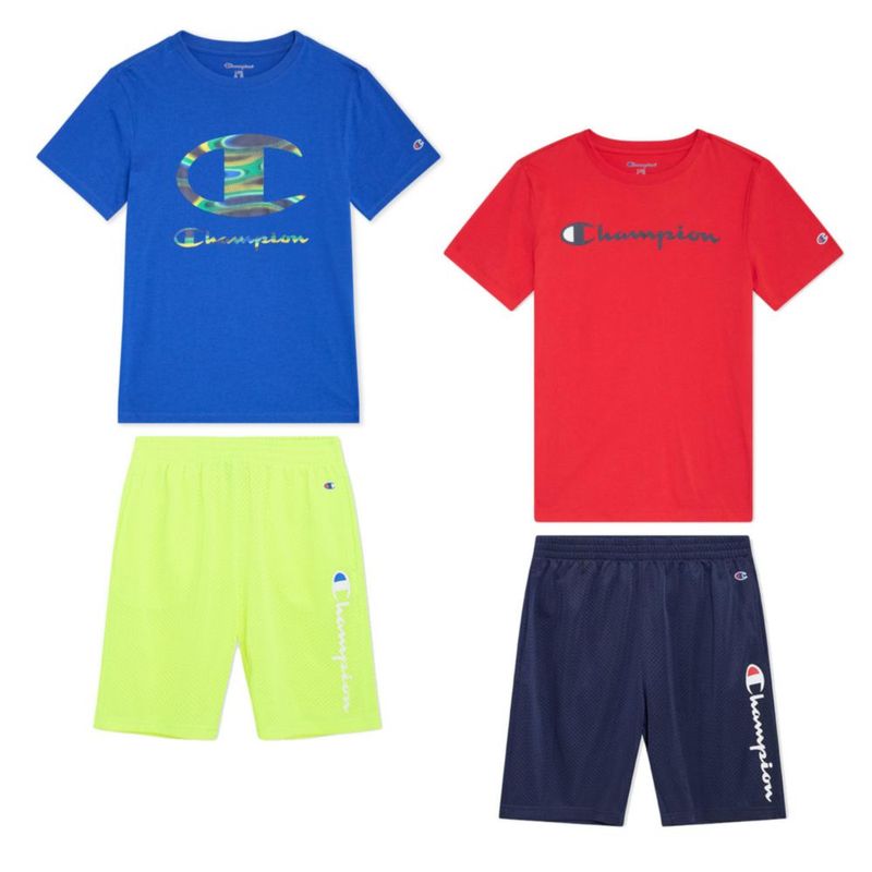 Conjunto corto Champion de 4 piezas para niños