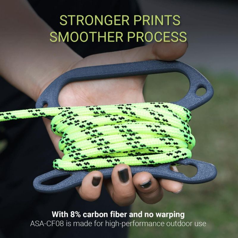 Filamento Polymaker Fiberon ASA-CF08 175 mm 05 kg Gris oscuro