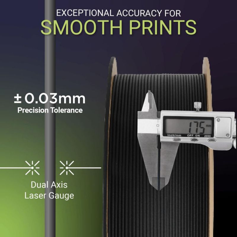 Filamento Polymaker Fiberon ASA-CF08 175 mm 05 kg Gris oscuro
