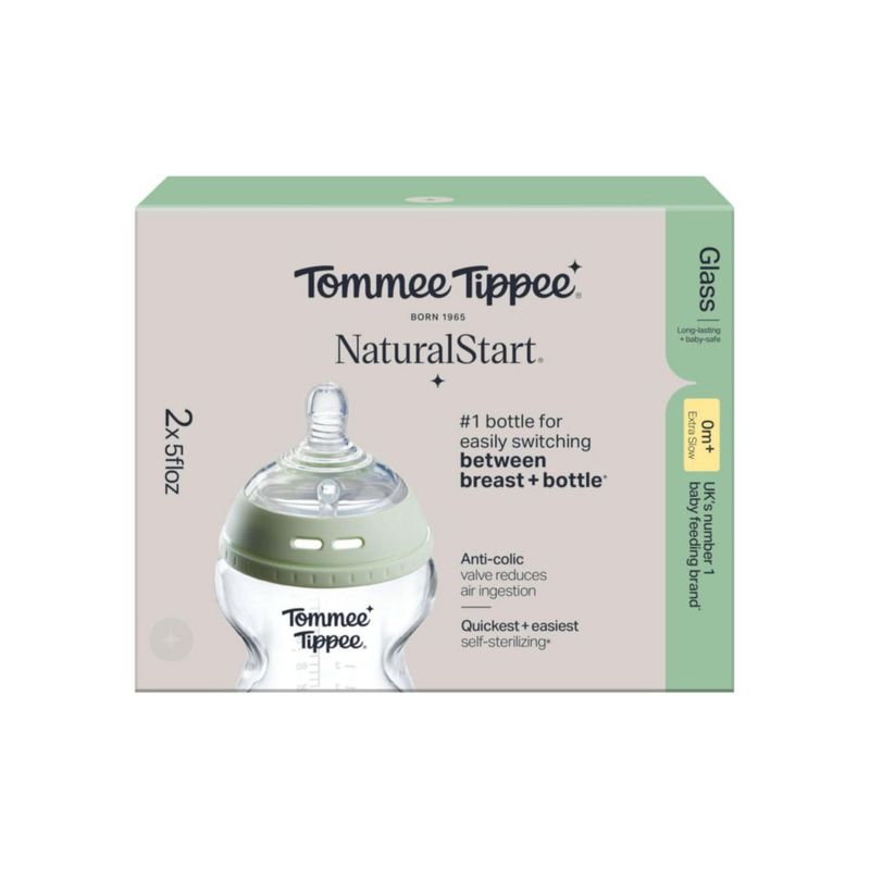 Biberón de vidrio Tommee Tippee 150 ml (pack de 2)