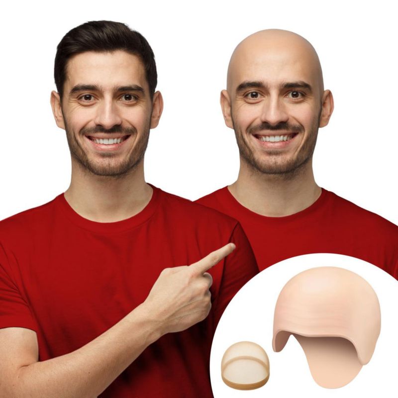 Capa Calva Zadin 2 Piezas Kit de Látex para Disfraz