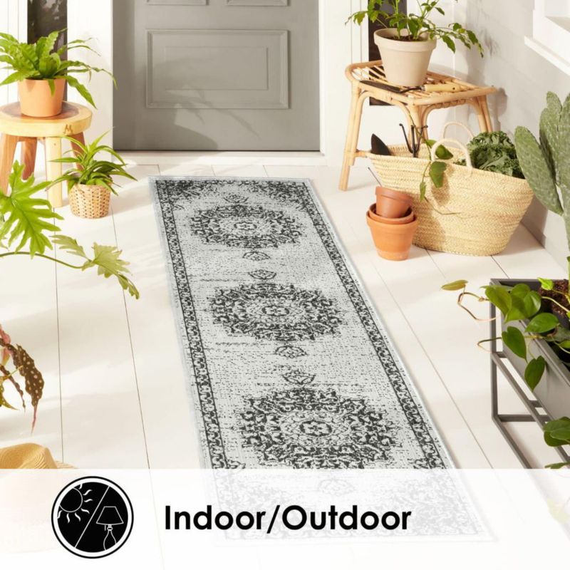 ALFOMBRA Nicole Miller New York 53 cm x 218 cm Gris/Negro