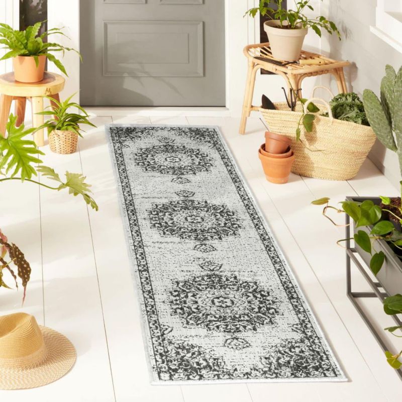 ALFOMBRA Nicole Miller New York 53 cm x 218 cm Gris/Negro
