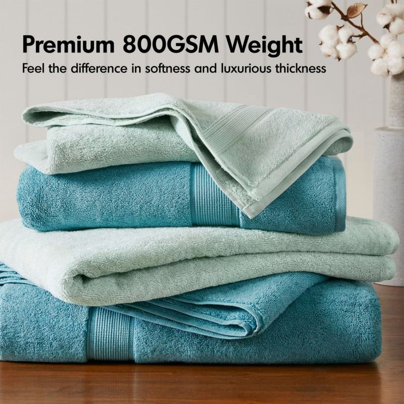 Juego de 2 toallas Madison Park 86 cm x 173 cm – Color espuma marina