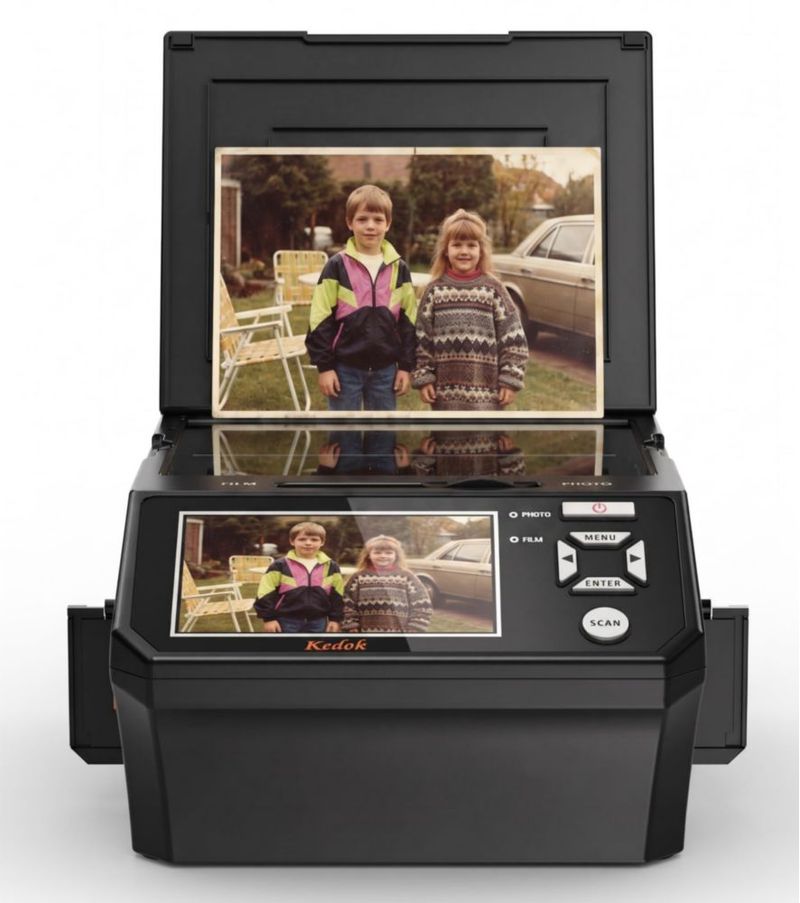 Escáner DigitPro 5" para fotos diapositivas y negativos
