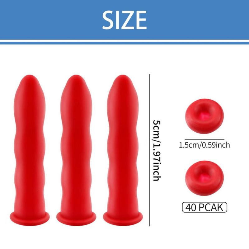 Tapas de látex para masilla KAEZDD - 40 piezas