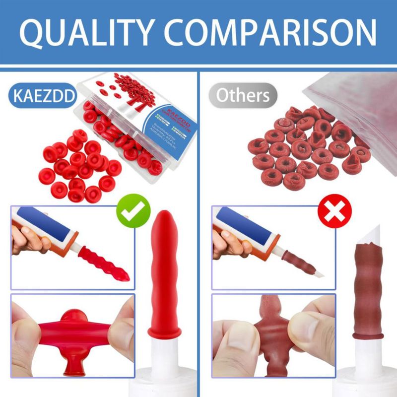 Tapas de látex para masilla KAEZDD - 40 piezas