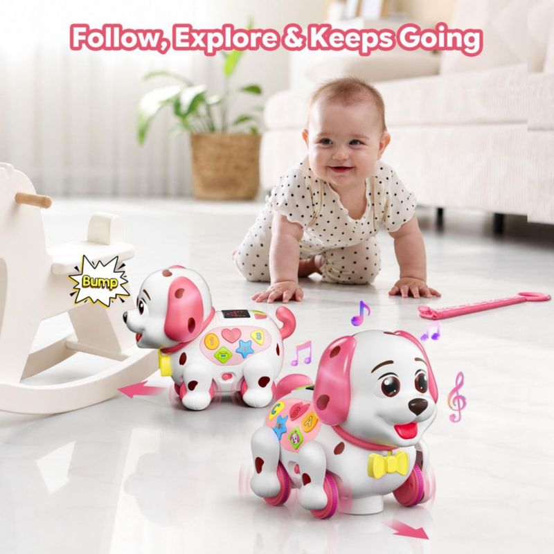 Perrito de Empuje Musical Grasili - Regalo para Niños de 1‑2 Años