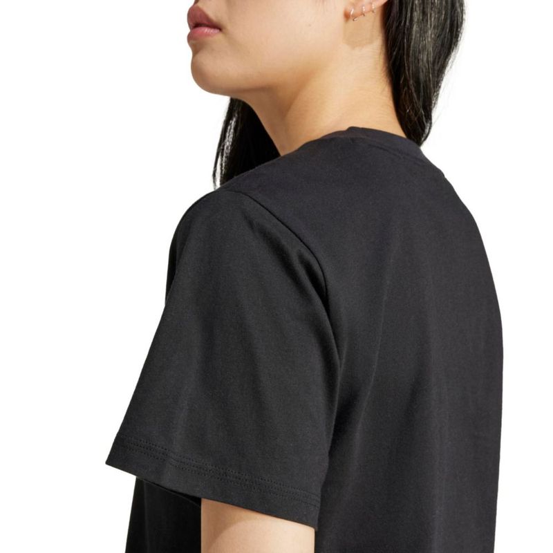 CAMISETA adidas con logo pequeño negro/blanco - Talla M
