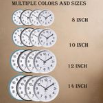 Reloj de pared CLOCKSWISE plateado analógico silencioso 25 cm