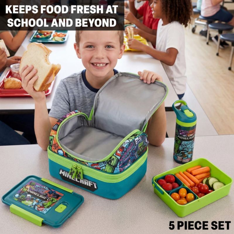 Set de Loncheras Get Trend Minecraft 3 piezas 20 fl oz (590 ml)