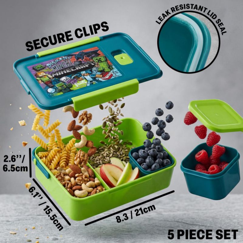 Set de Loncheras Get Trend Minecraft 3 piezas 20 fl oz (590 ml)