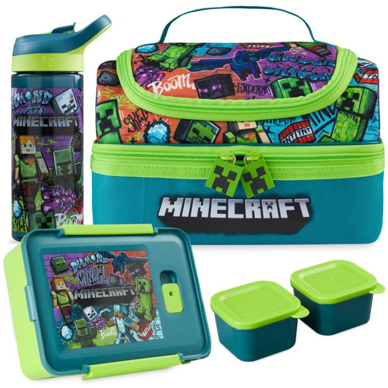 Set de Loncheras Get Trend Minecraft 3 piezas 20 fl oz (590 ml)