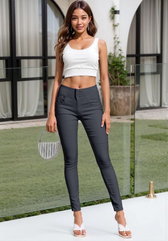 PANTALONES Hybrid & Company P44870SK Gris Carbón XS