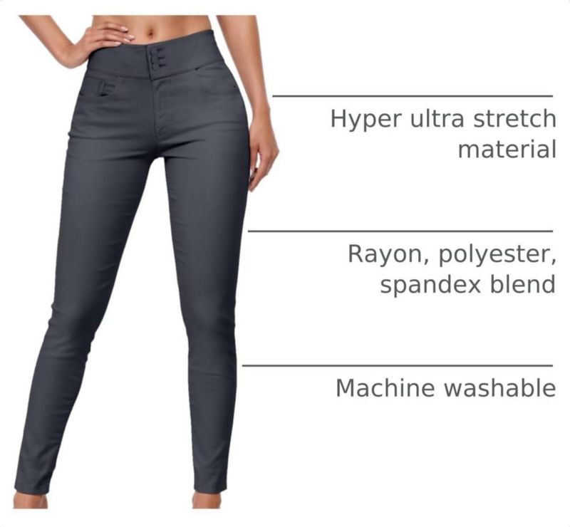 PANTALONES Hybrid & Company P44870SK Gris Carbón XS