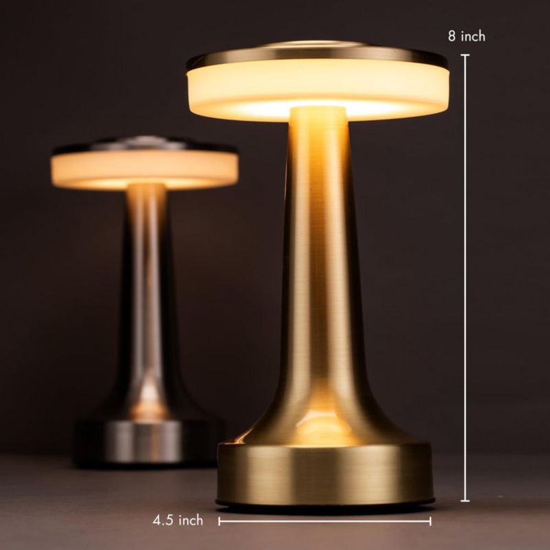 Lámpara de mesa LED portátil O'Bright OB-TL01B-RG 20 cm Rosa Dorado