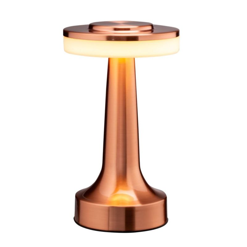 Lámpara de mesa LED portátil O'Bright OB-TL01B-RG 20 cm Rosa Dorado