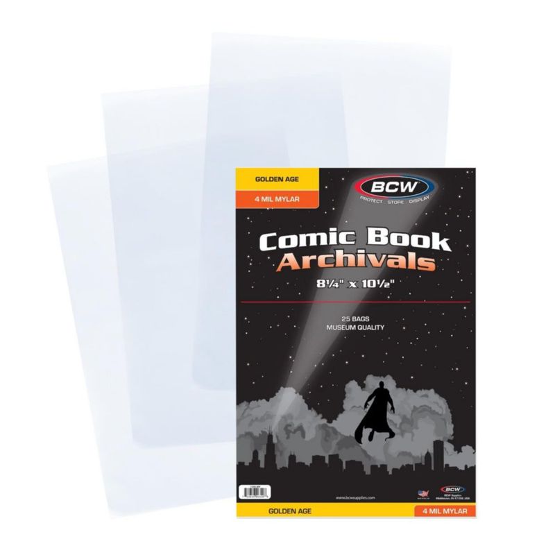 Funda de documento BCW Golden Age 21 x 27 cm 4 mil