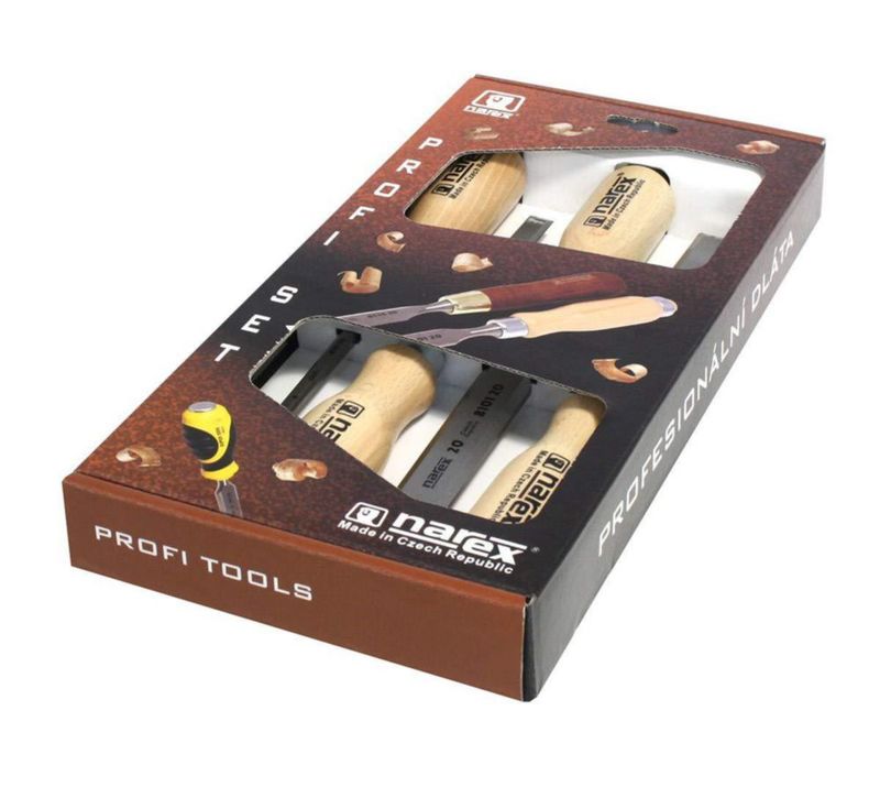 Juego de cinceles Narex Wood Line Profi 6-12-20-26 mm