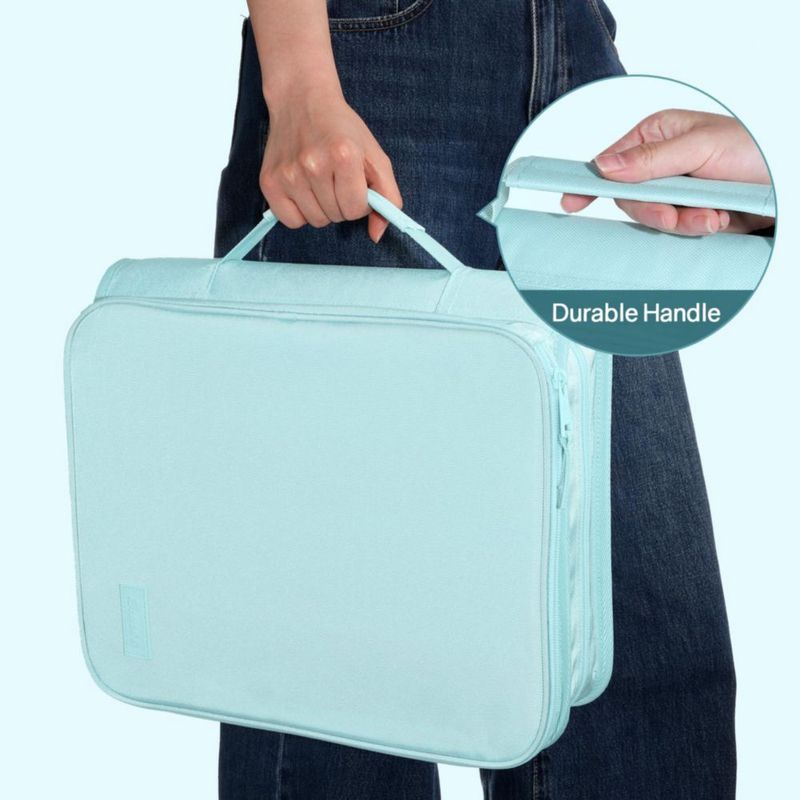 Carpeta SUNEE de 2 anillas 50 cm 500 hojas azul cielo